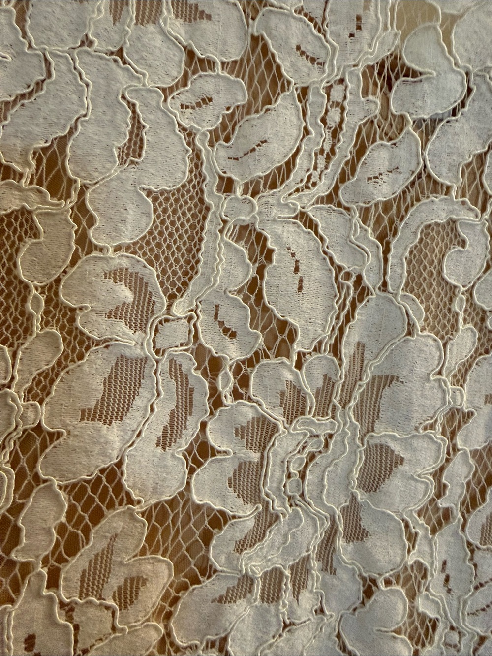 Lulu's Ivory Floral Lace Midi Dress with Scoop Neck - Picture 4 of 5